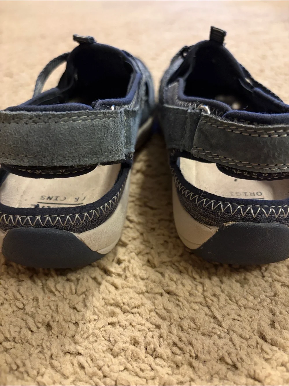 Earth Origins Skye Sid Navy Blue Sport Sandal Fisherman Sneaker Womens 7M